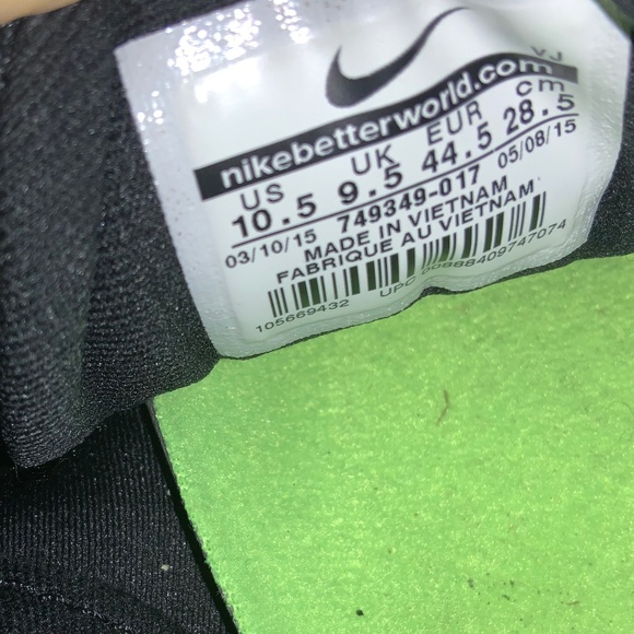 Nike Zoom Rival XC Cross Country Track Spikes Size 10.5 #749351-017 - Picture 7 of 7